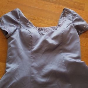 Fancy plus sized Lavender Dress
